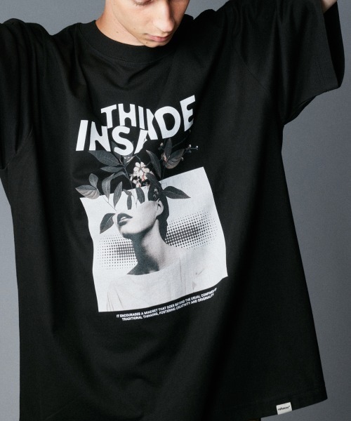 rehacer（レアセル）の「rehacer : Inside Mind Wide CS / インサイド マインド ワイド カットソー（Tシャツ/カットソー・メンズ・ホワイト/ブラック・X-LARGE/LARGE/MEDIUM/SMALL）」の2枚目の写真