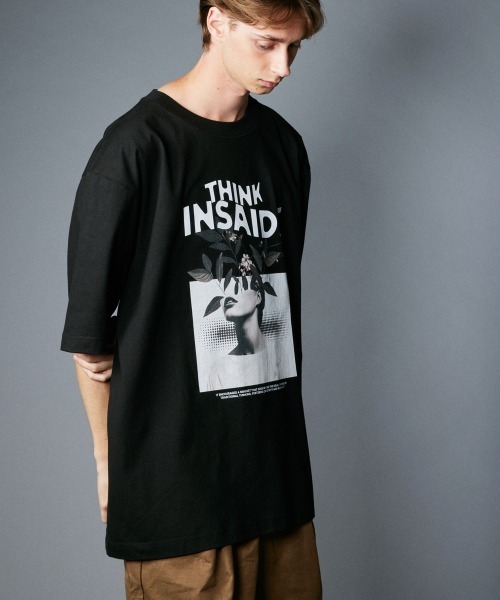 rehacer（レアセル）の「rehacer : Inside Mind Wide CS / インサイド マインド ワイド カットソー（Tシャツ/カットソー・メンズ・ホワイト/ブラック・X-LARGE/LARGE/MEDIUM/SMALL）」の3枚目の写真