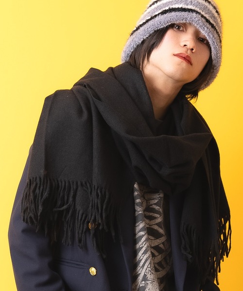 an meets zakka アクリル大判マフラー / メンズ レディース ユニ