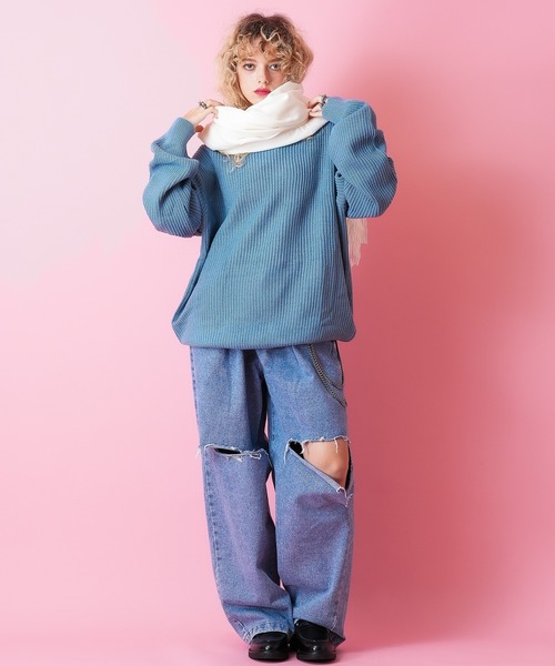 an meets zakka(アンミツザッカ)の「an meets zakka アクリル大判マフラー(マフラー・メンズ・ブラウン系その他/チャコール/ネイビー/ブラック/ホワイト/ベージュ系その他/ブラウン/レッド/グレー・ONESIZE)」の11枚目の写真