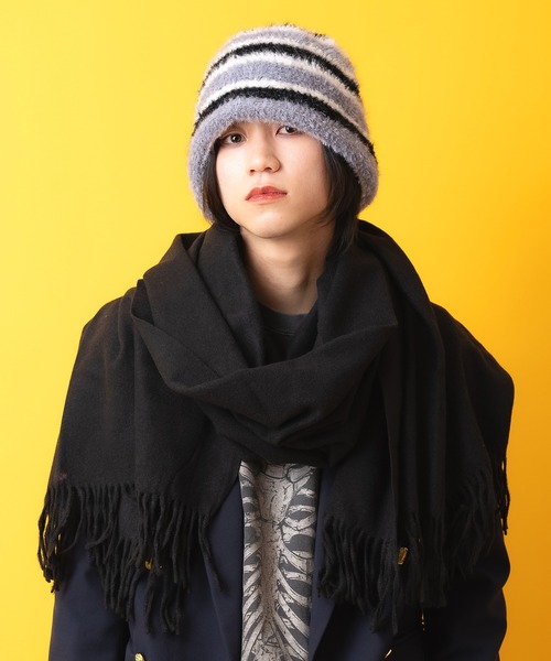 an meets zakka(アンミツザッカ)の「an meets zakka アクリル大判マフラー(マフラー・メンズ・ブラウン系その他/チャコール/ネイビー/ブラック/ホワイト/ベージュ系その他/ブラウン/レッド/グレー・ONESIZE)」の16枚目の写真