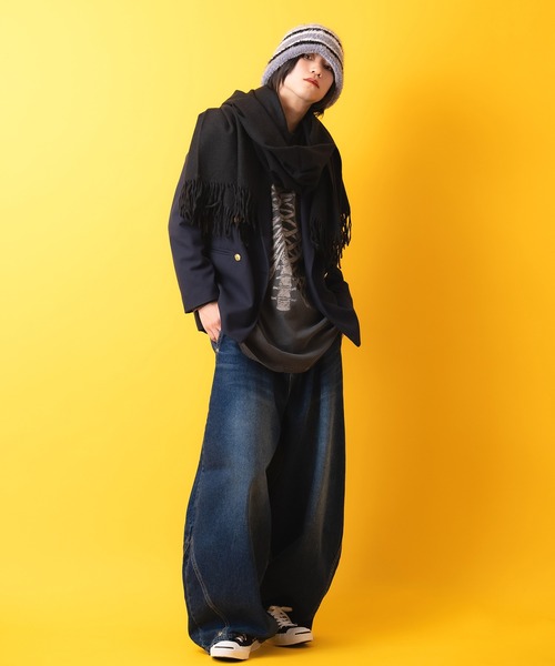 an meets zakka アクリル大判マフラー / メンズ レディース ユニ