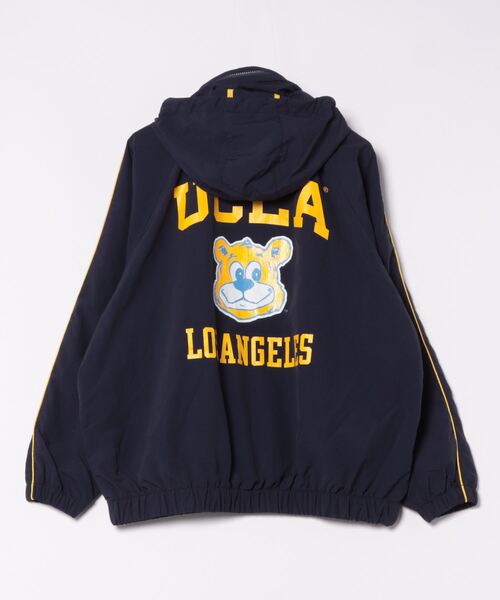 UCLA(ユーシーエルエー)の「【UCLA×NUTMEG】トラックジャケット(ナイロンジャケット・メンズ・ネイビー・M/L/XL)」の2枚目の写真