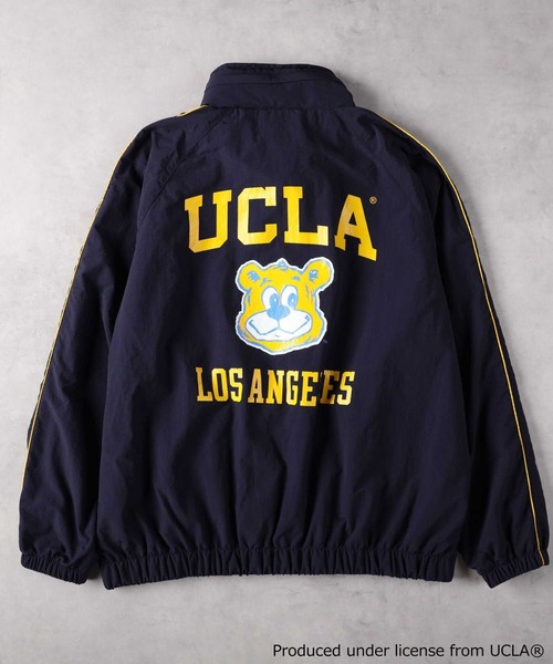 UCLA(ユーシーエルエー)の「【UCLA×NUTMEG】トラックジャケット(ナイロンジャケット・メンズ・ネイビー・M/L/XL)」の4枚目の写真