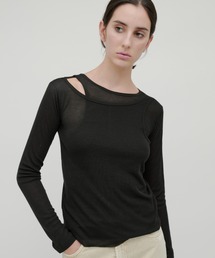 kiehtova(LGg@)́ykiehtovazLAYERED SHEER TOPS/C[h VA[ gbvX(TVc/Jbg\[)