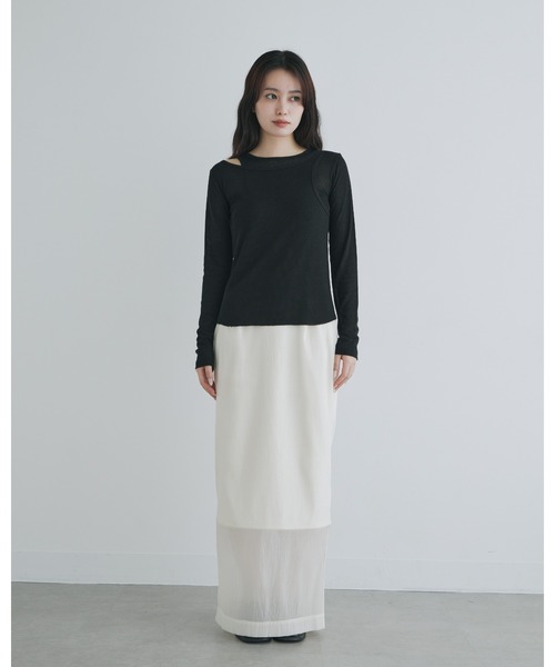 melt the lady peephole layered tops