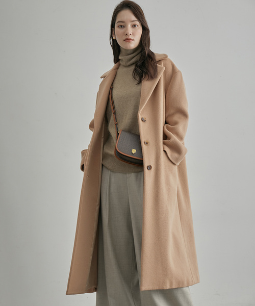 【未使用に近い】カシミア100％ ロングコート チェスターコート薄いベージュ♪ 楽天市場】カシミヤ コート チェスターコート レディース 秋冬