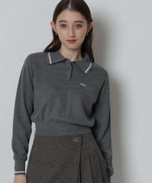 Rirandture（リランドチュール）の「mimi刺繍長袖ポロニット