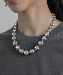 abaskdesign（アバスクデザイン）の「金属アレルギー対応  ボールチェーンネックレス（ネックレス）」