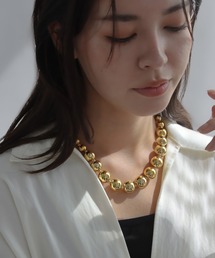 abaskdesign（アバスクデザイン）の「金属アレルギー対応  ボールチェーンネックレス（ネックレス）」