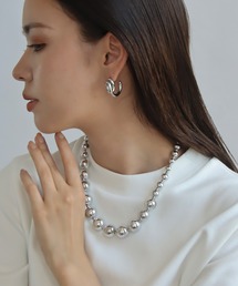 abaskdesign（アバスクデザイン）の「金属アレルギー対応  ボールチェーンネックレス（ネックレス）」