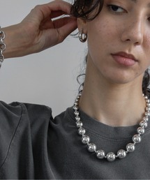 abaskdesign（アバスクデザイン）の「金属アレルギー対応  ボールチェーンネックレス（ネックレス）」