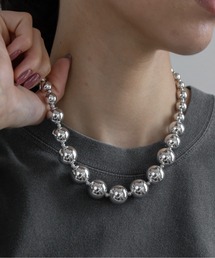 abaskdesign（アバスクデザイン）の「金属アレルギー対応  ボールチェーンネックレス（ネックレス）」