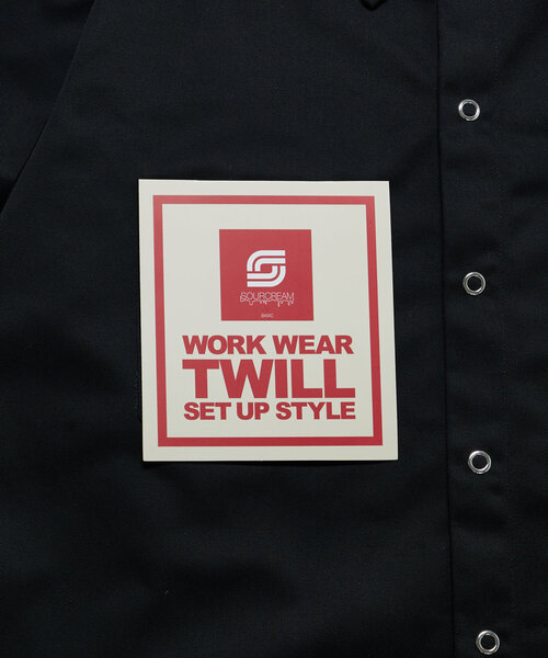 Sourcream(サワークリーム)の「*セットアップ可能品番【Sourcream/サワークリーム】ツイルワークシャツ(シャツ/ブラウス・レディース・ベージュ/ネイビー/ブラック/チャコールグレー・MEDIUM/LARGE)」の9枚目の写真