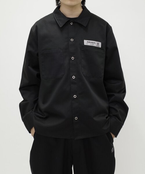 Sourcream(サワークリーム)の「*セットアップ可能品番【Sourcream/サワークリーム】ツイルワークシャツ(シャツ/ブラウス・レディース・ベージュ/ネイビー/ブラック/チャコールグレー・MEDIUM/LARGE)」の13枚目の写真