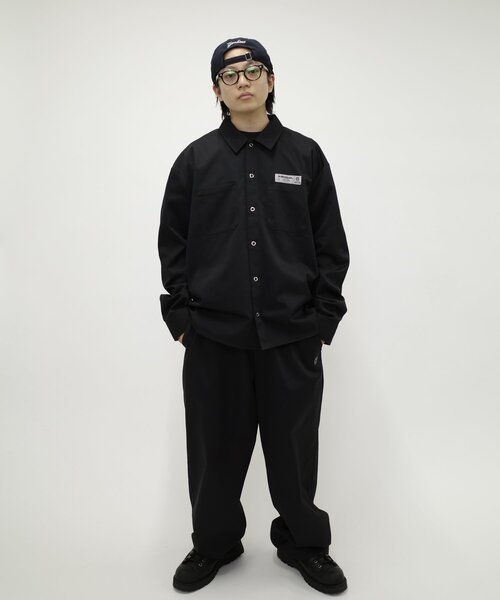 Sourcream(サワークリーム)の「*セットアップ可能品番【Sourcream/サワークリーム】ツイルワークシャツ(シャツ/ブラウス・レディース・ベージュ/ネイビー/ブラック/チャコールグレー・MEDIUM/LARGE)」の15枚目の写真