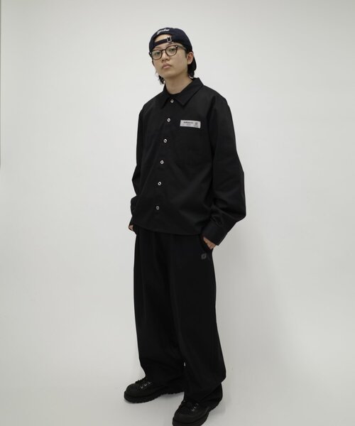 Sourcream(サワークリーム)の「*セットアップ可能品番【Sourcream/サワークリーム】ツイルワークシャツ(シャツ/ブラウス・レディース・ベージュ/ネイビー/ブラック/チャコールグレー・MEDIUM/LARGE)」の19枚目の写真