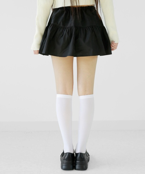 minsobi（ミンソビ）の「選べる丈 3種 スキンソックス ニーハイソックス ハイソックス 透け感がとってもガーリーなソックス（ソックス/靴下・レディース・ホワイト/ブラック・LARGE/MEDIUM/SMALL）」の13枚目の写真