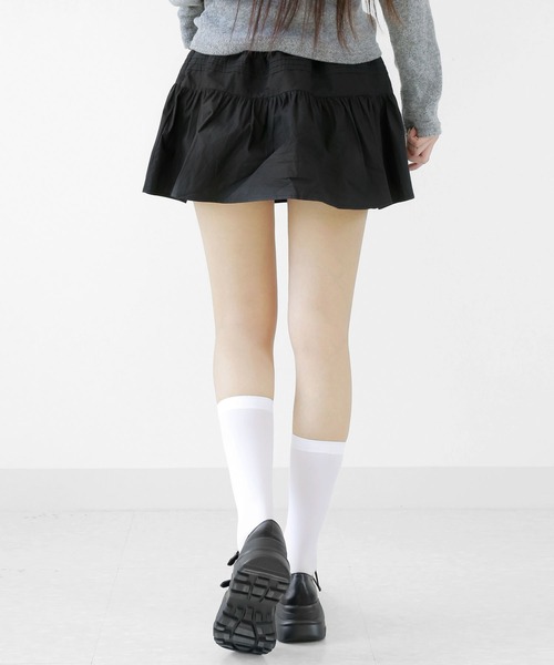 minsobi（ミンソビ）の「選べる丈 3種 スキンソックス ニーハイソックス ハイソックス 透け感がとってもガーリーなソックス（ソックス/靴下・レディース・ホワイト/ブラック・LARGE/MEDIUM/SMALL）」の10枚目の写真