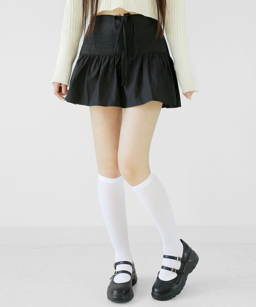 minsobi（ミンソビ）の「選べる丈 3種 スキンソックス ニーハイソックス ハイソックス 透け感がとってもガーリーなソックス（ソックス/靴下・レディース・ホワイト/ブラック・LARGE/MEDIUM/SMALL）」の14枚目の写真