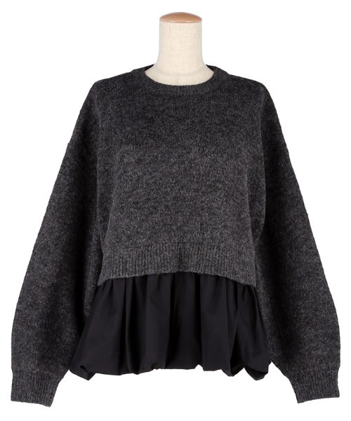 coca(coca)(コカ)の「裾バルーンレイヤード ニットドッキングトップス(ニット/セーター・レディース・B/A・L/M)」の16枚目の写真