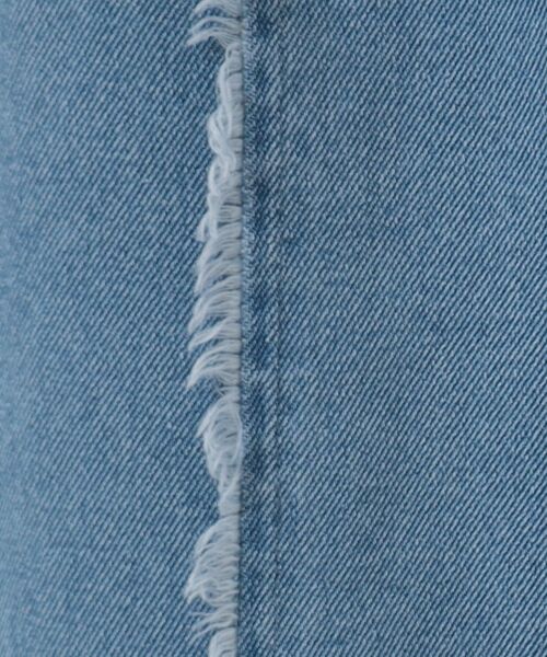 Cutie Blonde（キューティーブロンド）の「◆【あったか裏起毛】センターフリンジ イージーデニムパンツ（その他パンツ・レディース・ブルー系その他/ライトブルー・01/02/03/04）」の6枚目の写真