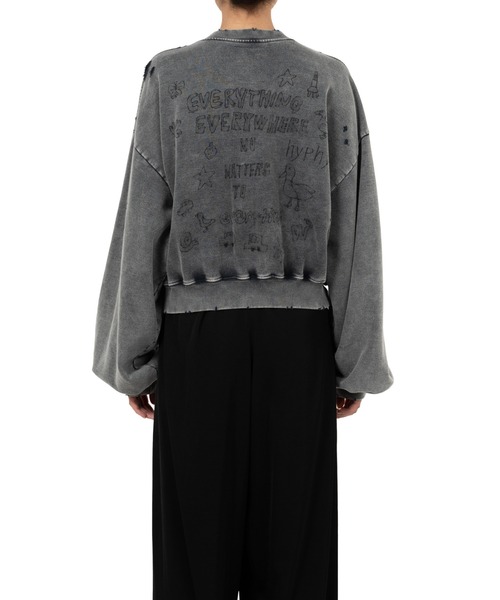 セール】Bleached Cat Print Sweatshirt（スウェット）｜Maison