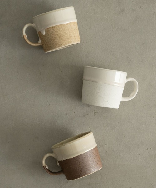 ANGLE》 DROP MUG ヴィンテージ感あふれる厚釉マグカップで楽しむ大人
