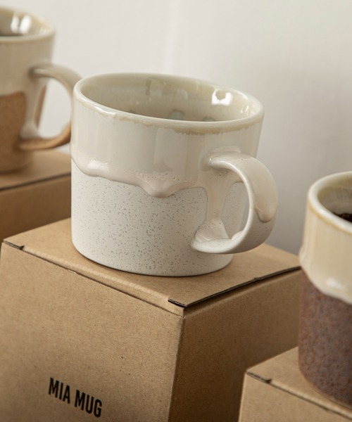 ANGLE》 DROP MUG ヴィンテージ感あふれる厚釉マグカップで楽しむ大人