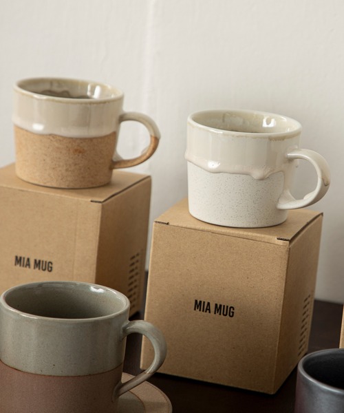 ANGLE》 DROP MUG ヴィンテージ感あふれる厚釉マグカップで