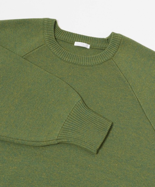 ITEMS URBANRESEARCH（アイテムズ アーバンリサーチ）の「スウェットライクニットプルオーバー（ニット/セーター・レディース・ネイビー/グリーン/オフホワイト・FREE）」の7枚目の写真