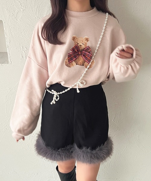 apres jour（アプレジュール）の「ベアスウェット【ZOZOTOWN限定アイテム】（スウェット・レディース・ライトピンク/アイボリー/モカ/ボルドー・X-LARGE/フリー）」の17枚目の写真