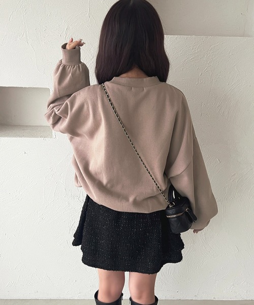 apres jour（アプレジュール）の「ベアスウェット【ZOZOTOWN限定アイテム】（スウェット・レディース・ライトピンク/アイボリー/モカ/ボルドー・X-LARGE/フリー）」の14枚目の写真