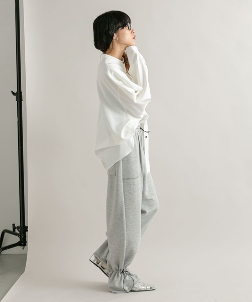 KBF（ケイビーエフ）の「キャンディーヘムパンツ（その他パンツ・レディース・グレー/ネイビー・ONE）」の3枚目の写真