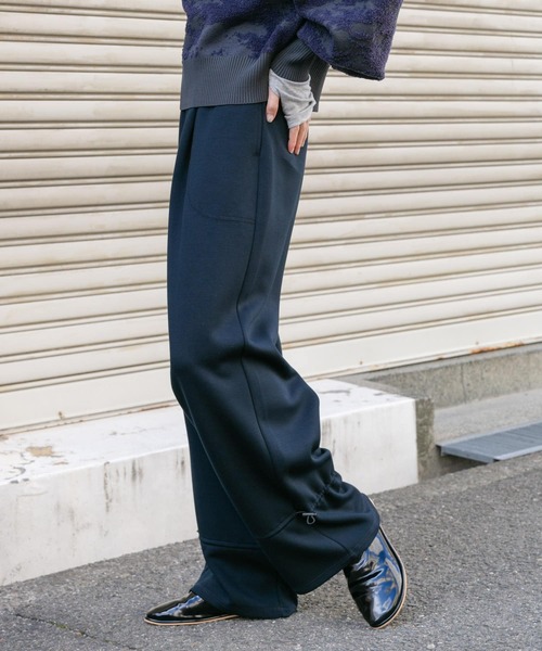 KBF（ケイビーエフ）の「キャンディーヘムパンツ（その他パンツ・レディース・グレー/ネイビー・ONE）」の7枚目の写真