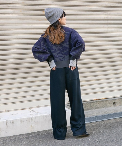 KBF（ケイビーエフ）の「キャンディーヘムパンツ（その他パンツ・レディース・グレー/ネイビー・ONE）」の13枚目の写真