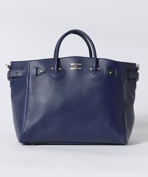 YOUNG&OLSEN The DRYGOODS STORE(ヤングアンドオルセン)の「YOUNG & OLSEN/ヤングアンドオルセン EMBOSSED LEATHER BELTED TOTE S エンボスレザー ベルテッド トートバッグ 秋 秋服 2026年秋冬(トートバッグ)」