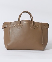 YOUNG&OLSEN The DRYGOODS STORE(ヤングアンドオルセン)の「YOUNG & OLSEN/ヤングアンドオルセン EMBOSSED LEATHER BELTED TOTE S エンボスレザー ベルテッド トートバッグ 秋 秋服 2026年秋冬(トートバッグ)」