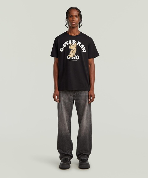 G-STAR(ジースター)の「G-NO LOOSE GRAPHIC T-SHIRT/マスコットグラフィックプリントオーバーサイズTシャツ(Tシャツ/カットソー・メンズ・ダークブラック/ホワイト・LARGE/X-LARGE/MEDIUM/SMALL/X-SMALL/XX-SMALL)」の13枚目の写真
