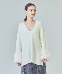 GRACE CLASS（グレースクラス）の「フェザースリーブニットトップ（ニット/セーター）」