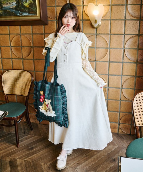 チョコレート カルサイト レディース ボディ セール】【クティールとレトロ】TeddyBear/テディベアコラボ リボン