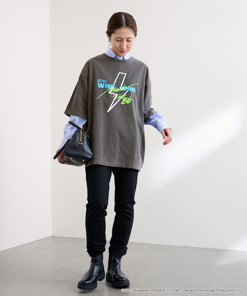 FRAMeWORK(フレームワーク)の「GOOD ROCK SPEED/グッドロックスピード AC/DC 別注BIG Tシャツ(Tシャツ/カットソー・レディース・チャコールグレー・FREE)」の2枚目の写真