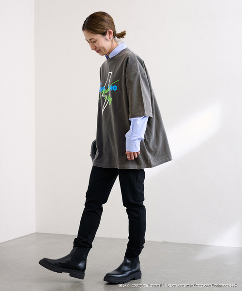 FRAMeWORK(フレームワーク)の「GOOD ROCK SPEED/グッドロックスピード AC/DC 別注BIG Tシャツ(Tシャツ/カットソー・レディース・チャコールグレー・FREE)」の3枚目の写真