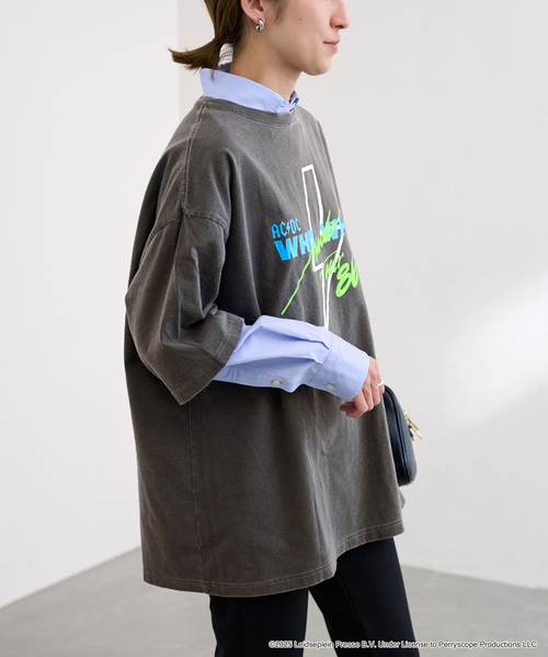 FRAMeWORK(フレームワーク)の「GOOD ROCK SPEED/グッドロックスピード AC/DC 別注BIG Tシャツ(Tシャツ/カットソー・レディース・チャコールグレー・FREE)」の9枚目の写真