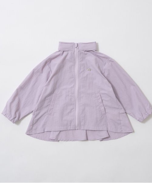 Lycee mine（リセマイン）の「【撥水加工】バックフリルAラインマウンテンパーカ(収納袋付き)（ブルゾン・キッズ・ラベンダー/ミント/アイボリー/ライラック/サックスブルー/レッド/クリーム/ネイビー・130cm/120cm/100cm/150cm/110cm/140cm）」の10枚目の写真