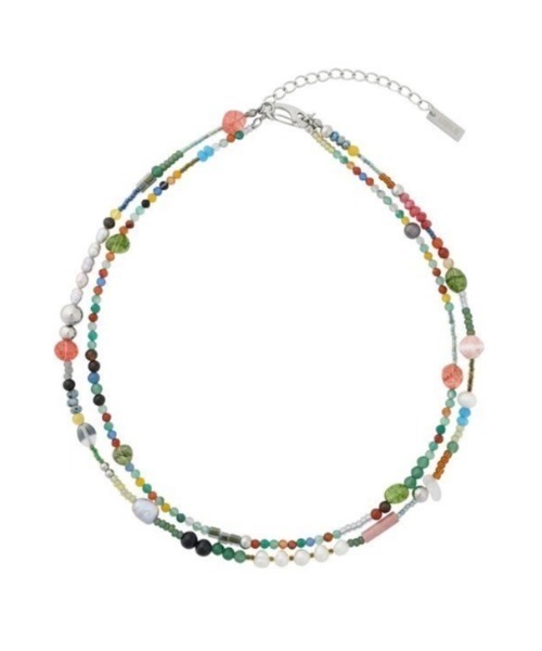 AJOBYAJO（アジョバイアジョ）の「【AJOBYAJO】Multi Color Beads Layered Necklace（ネックレス・メンズ・マルチ・ONE SIZE）」の5枚目の写真