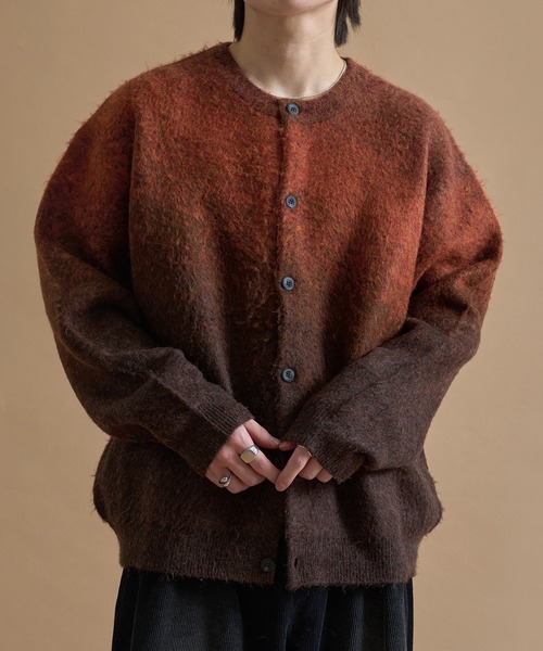 epnok（エプノック）の「グラデーションルーズカーディガン（カーディガン/ボレロ・メンズ・レッド/ネイビー/ブラック/ブルー/ライトグレー/ブラウン・LARGE/MEDIUM/SMALL）」の3枚目の写真