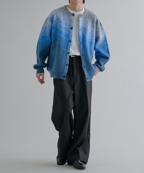 epnok（エプノック）の「グラデーションルーズカーディガン（カーディガン/ボレロ・メンズ・レッド/ネイビー/ブラック/ブルー/ライトグレー/ブラウン・LARGE/MEDIUM/SMALL）」の13枚目の写真