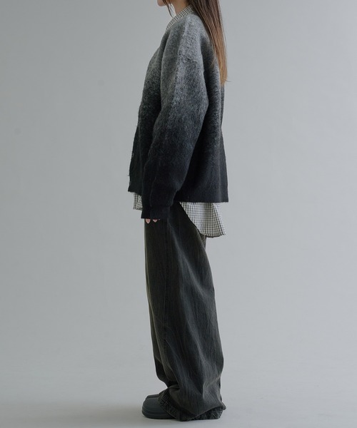 epnok（エプノック）の「グラデーションルーズカーディガン（カーディガン/ボレロ・メンズ・レッド/ネイビー/ブラック/ブルー/ライトグレー/ブラウン・LARGE/MEDIUM/SMALL）」の19枚目の写真