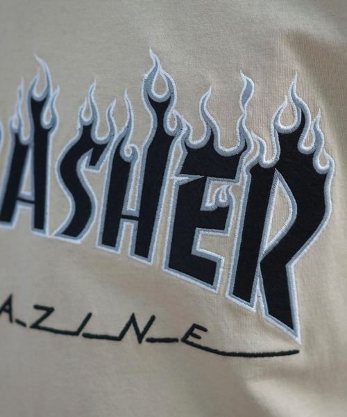 THRASHER(スラッシャー)の「【ムラサキスポーツ限定】THRASHER/スラッシャー 半袖Tシャツ/半袖Tee 刺繍 オーバーサイズ ユニセックス 252TH1ST035(Tシャツ/カットソー・メンズ・ホワイト/ブラック/ベージュ・XL/L/M)」の22枚目の写真